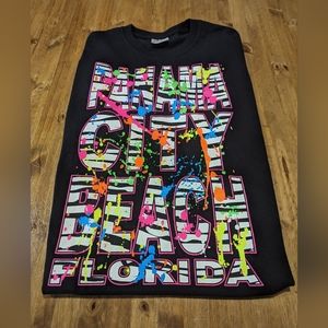 90s Theme Panama City Beach Florida Souvenir Hanes T-shirt Size Large